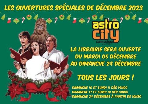 les ouvertures (spéciales!) de Décembre 2023 !