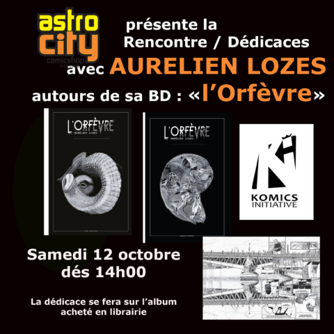 Rencontre / Dédicaces avec Aurélien Lozes le 12 octobre